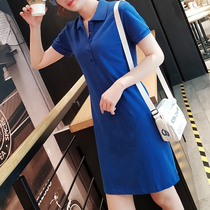 TOUCH MISS sports skirt dress summer casual slim sports wind tennis large size POLO skirt female