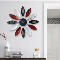 Nordic European clock clock and wall clock modern simple living room personality creative art fashion home silent wall clock