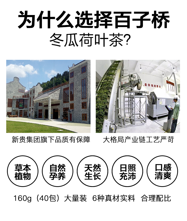 百子桥冬瓜荷叶茶纯干玫瑰花袋泡花草茶天然决明子花茶茶叶40茶包商品详情图