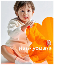 Children Photography Props Transparent Orange Flowers Baby Photo Supplies