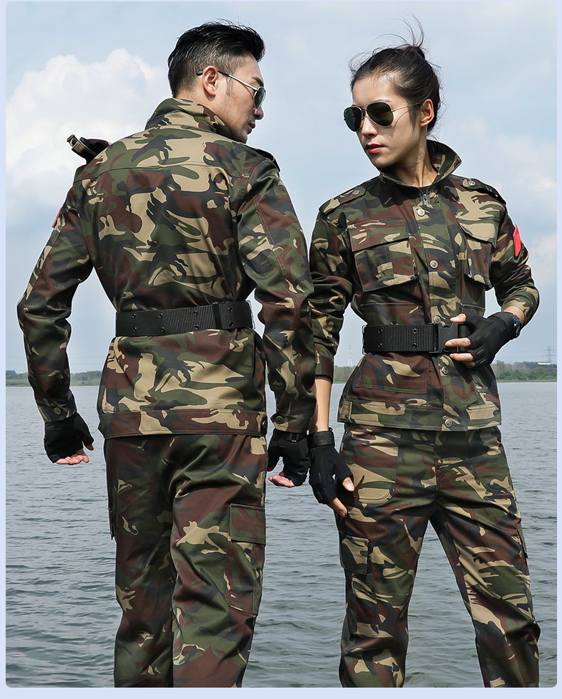 新式迷彩服套装男棉军迷服装野战军训服女款夏季迷彩工作服