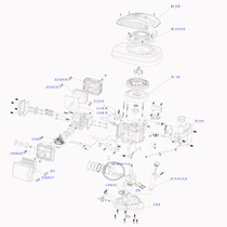 1P65 sea channel special engine parts assembly spark plug cylinder head gasket cylinder block air filter