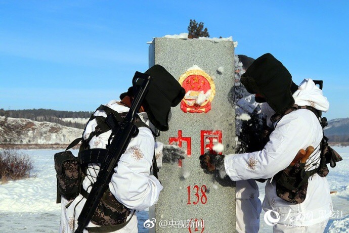 致敬!漠河哨兵