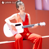 Take the fire guitar lava me2 full carbon fiber full board folk folk song beginner boys and girls 36 inches Cang Xiaotian