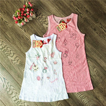 Attachment MILIBAM rice class childrens clothing MBOM7252HS summer sleeveless lace print cool dress