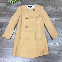 Attachment to its P Series PRJW68T09C Spring Winter Style Fashion Commuter Wind and Jacket Sashimi double-row buttoned with big clothes