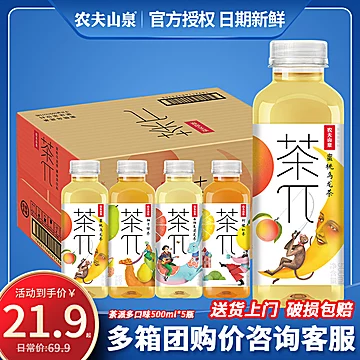 农夫山泉茶π茶派风味饮料500ml*15瓶[25元优惠券]-寻折猪