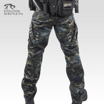 Tiger camp anti-terrorism camouflage tactical pants instructor pants Night training pants Black MC combat suit suit mountaineering pants