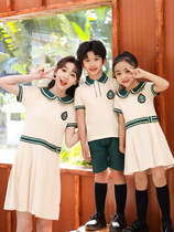 Kindergarten Garden Suit Summer Clothing Inglém Wind Elementary School Uniforms School Uniform School Style School Wind Men And Womens Sports Wear 61 Performance