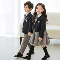 Kindergarten Garden clothes Spring and autumn clothing Primary and middle school students Class uniforms The three sets of men and women Inn College Wind school uniforms