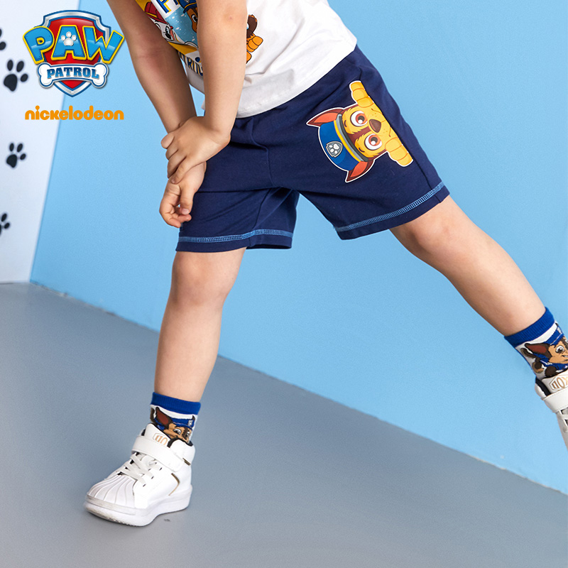 PAW PATROL 汪汪队立大功 夏季薄款 男童五分裤 天猫优惠券折后￥39包邮（￥49-10）105~140码2色可选