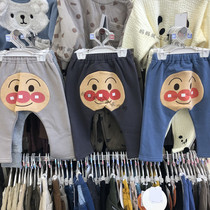 Spot or single Japanese purchase bread Superman childrens clothing baby autumn and winter velvet air cotton big fart pants