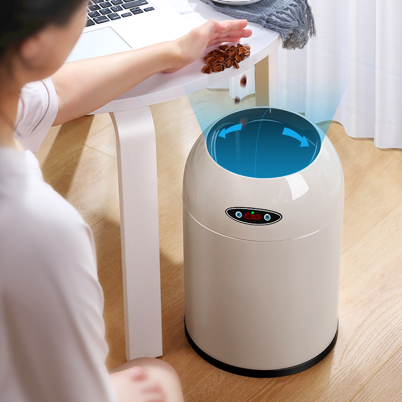 欧本智能感应垃圾桶家用简约带盖卫生间拉圾桶厨房大号自动垃圾筒