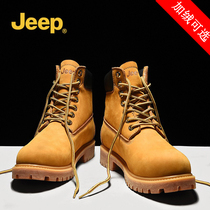 jeep Martin boots man 2021 new kick not rotten genuine leather outdoor couple snow boots women winter gush rhubarb boots