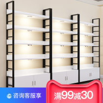 Bookshelf Cosmetics Cabinet Display Cabinet Shelf Display Rack Container Steel Wood Cabinet Rack Display Rack Jewelry Cabinet
