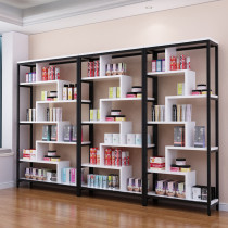 Bookcase combination bookshelf container shelf boutique display cabinet steel wood shelf partition display rack accessories cabinet