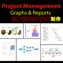 Project Project management English generation WBS Gantt network diagram PERT EVM CPM drawing report