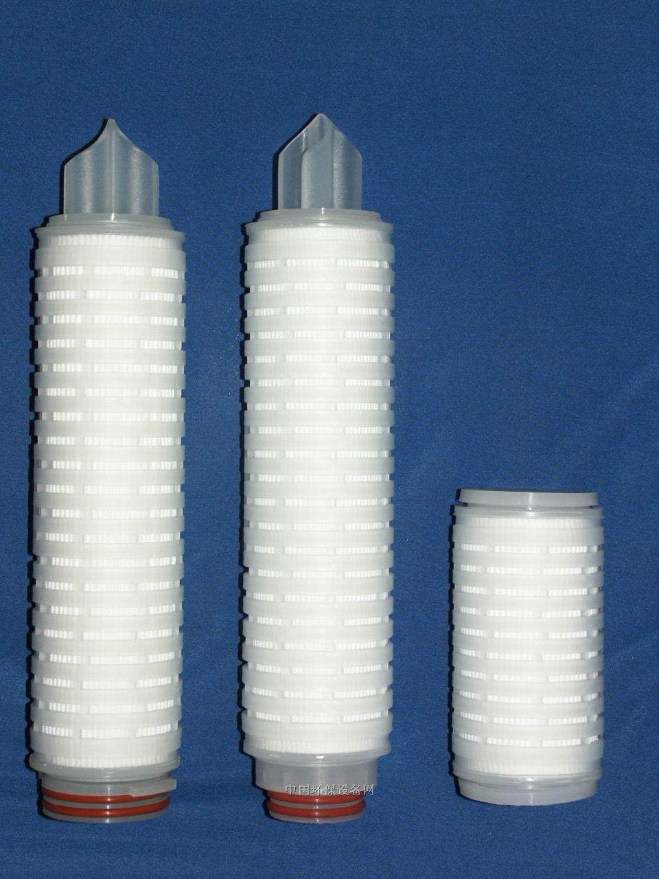 ptfe 疏水性聚四氟乙烯膜过滤滤芯 5英寸 空气折叠滤芯器高精度