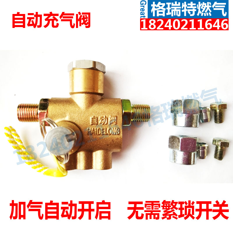 cng天然气改装油改气燃气配件自动加气阀充气阀自动加气头充气阀