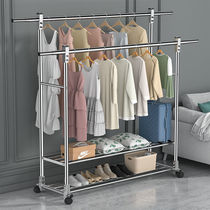 Clothes Hanger Floor Folding Indoor outer balcony Home Stainless Steel Airfoils Baby Baby Diaper Shelf Cool Clotheshorse