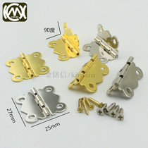 Small wood case outfitted hinge exterior type 90 degrees midsize plum blossom hinge acrylic box hinge W-153