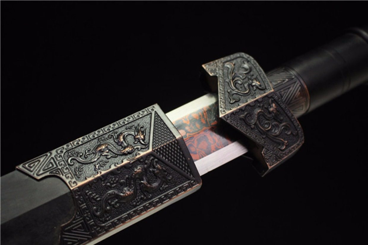 汉剑孙权剑双龙剑刀剑龙泉手工百炼钢宝剑硬剑习武收藏镇宅未开刃