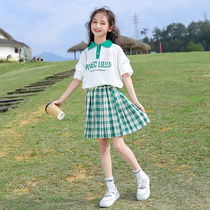 Girls' dress dress Summer suit 2022 New children's summer fashionable boy college style JK suit skirt