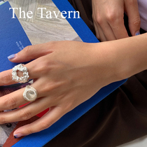 TheTavern JUNWEILIN x KAYGUO Texture Stamp Lava Ring Adjustable 925 Sterling Silver