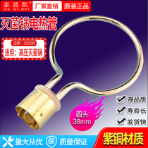 Large copper head ring autoclave portable steam sterilizer electric heating tube heating rod 3000W accessories