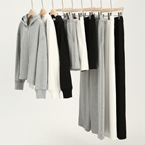 Jung Mei High-end port cotton adjustable with multi-wear design profile movement zipped with cap sweatshirt short long pants