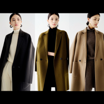 Rong Mei (DY1222922) town shop 5 years sales break 5W classic Thin heavy handmade wool cashmere coat