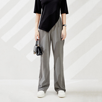 Jung Mei (KZ0221356) spring and summer happiness bursting with high waist and casual sports wide-leg long Western pants and pants