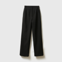 ^@^ Rong Mei (KZ1121199) Madiel Milk Cake Texture Cotton High-waisted Straight Nine Casual Pants Women