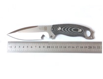 Hong Kong devil sea monster small straight knife Bell knife outdoor field survival straight knife with leggings diving knife