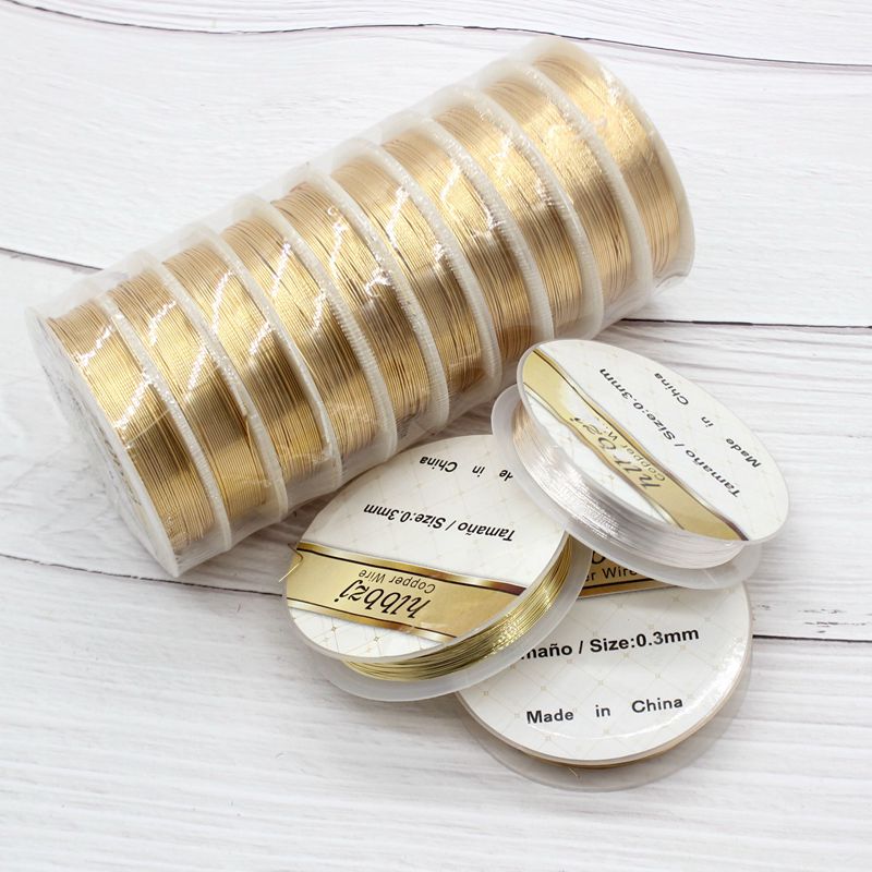 保色铜丝纯铜diy手工新娘头饰固定配件饰品制作绕线材料 Изображение 1 保色铜丝纯铜diy手工新娘头饰固定配件饰品制作绕线材料 Изображение 1
