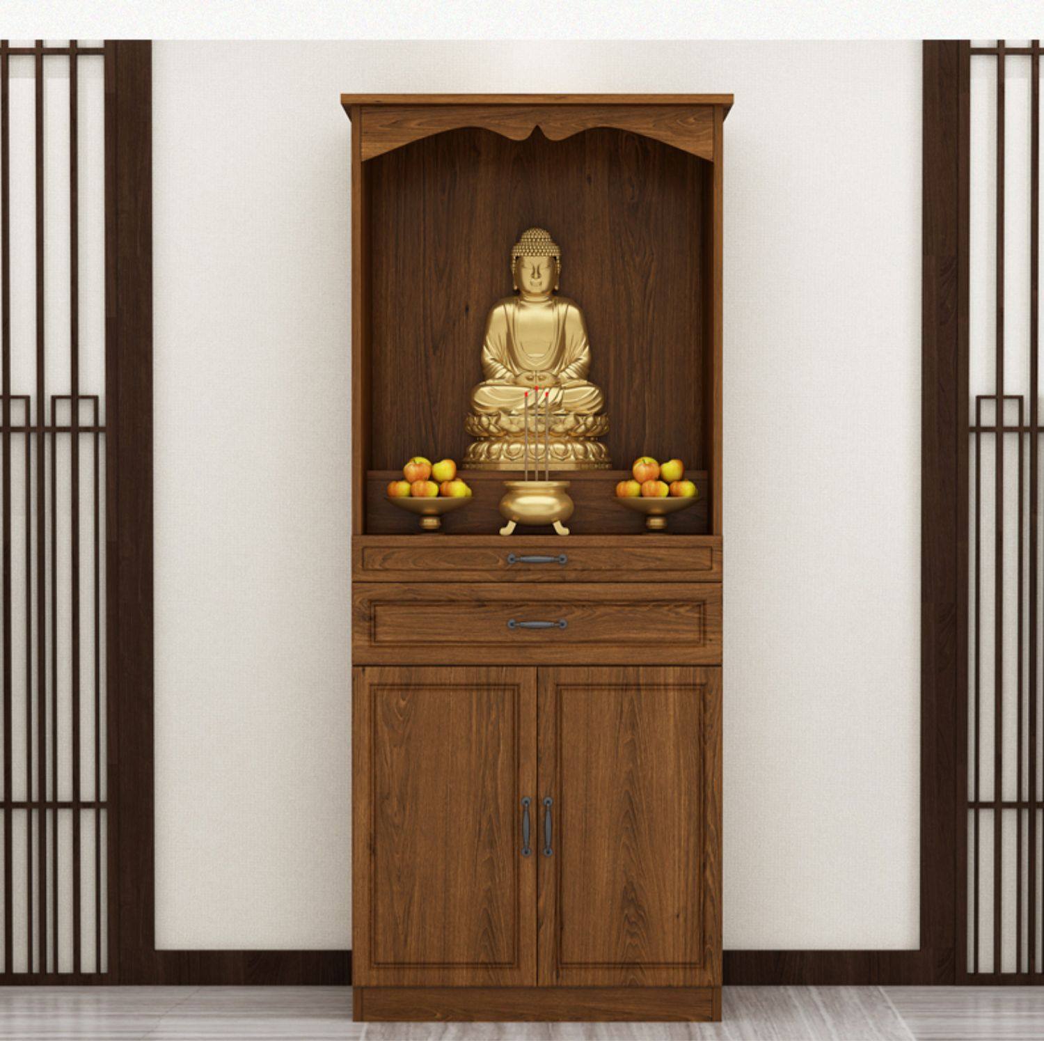 佛龛佛台家用佛柜立柜财神爷供奉桌双佛位香案佛像供奉台中式神柜