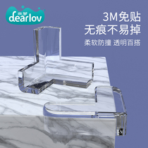 Transparent anti-collision corner table corner anti-collision angle Hood silicone soft bag children anti-bump baby safety protective cover