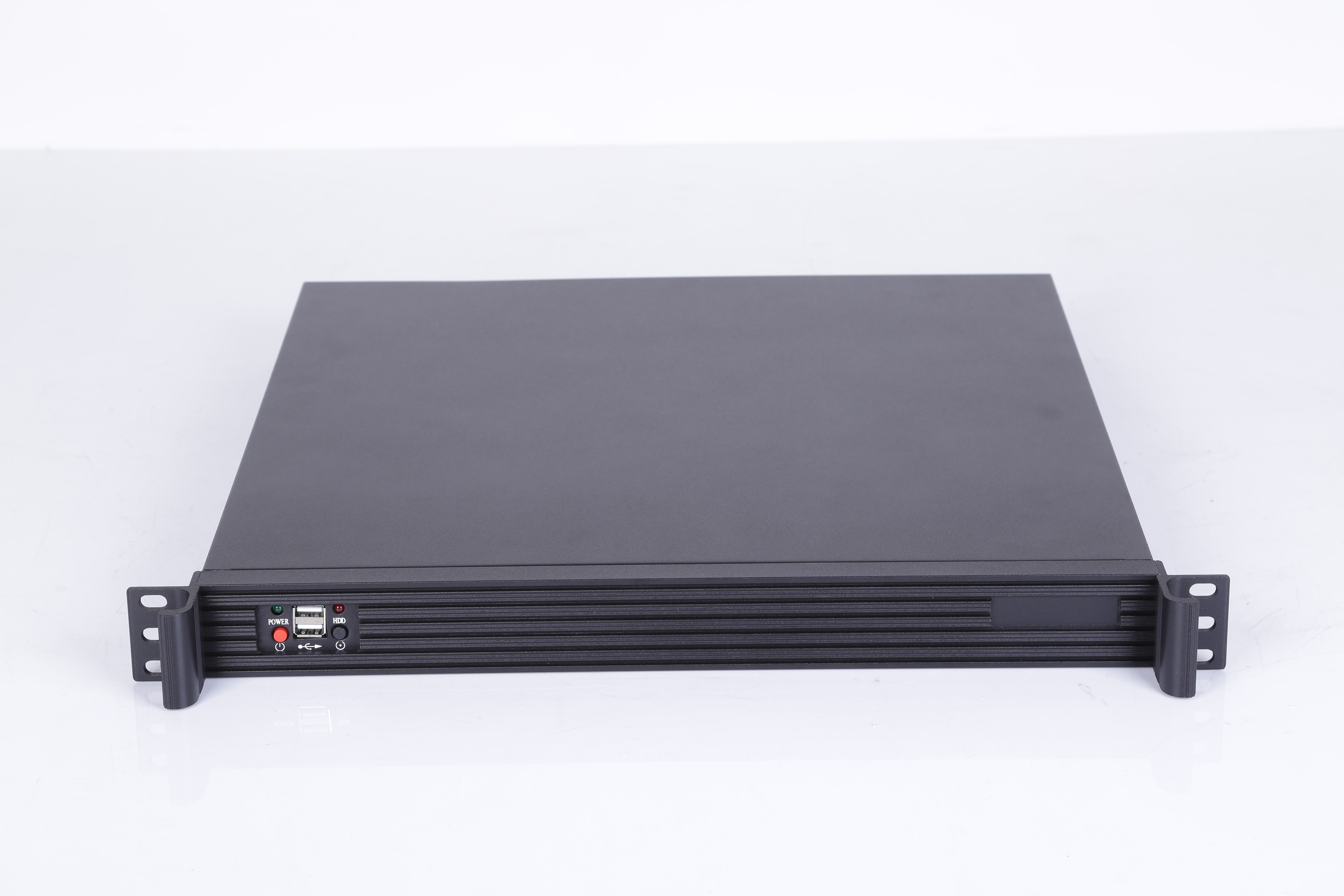 1u工业机箱/1u服务器机箱/铝合金面板机箱/硬盘防震结构/定制机箱