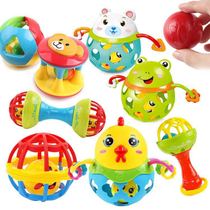 Baby toys Jingle Ball fitness ball three-piece set baby puzzle early education rattling Bell hand grab Bell 0-3 years old