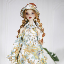 (Summer Van Gogh)Vacation style dress 3 points 4 points ob27 small cloth big girl bear sister Rice echo town FR