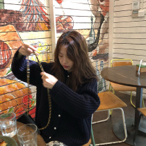 OPENING HOMEMADE LOOSE Gentle Wind Rough Line Sweater Woman External Wear Day Series Fall Jacket 2021 New