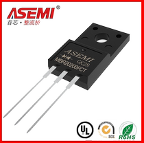 MBR20200FCT SCHOTTKY RECTIFICATION DIODE ASEMI20A200V PLASTIC PACKAGING TO-220 ORIGINAL