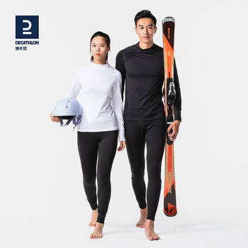 Decathlon ຊຸດຊັ້ນໃນຄວາມຮ້ອນ BL500 ເຄື່ອງນຸ່ງຜູ້ຊາຍດູໃບໄມ້ລົ່ນດູໃບໄມ້ລົ່ນດູໃບໄມ້ລົ່ນ pants ແມ່ຍິງໄວແຫ້ງໄວ ski mountaineering ກິລາ function ນອກ OVW1
