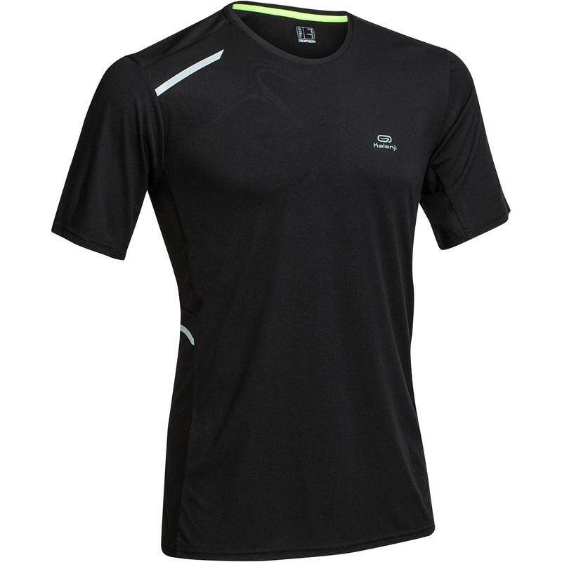 迪卡侬运动t恤春夏男宽松透气速干衣运动短袖弹力跑步短袖kalenji