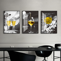 Taste Life Nordic Restaurant Decoration Painting Light Lavish Wine Cabinet Wall Dining Room Modern Minimalist Wine Glass Kitchen Hanging