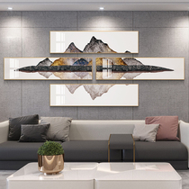 Light Extravagant Living Room Decoration Painting Atmospheric Landscape Painting Sofa Background Wall Hanging Painting Large Upscale Wall Painting Back With Leaning Mountain