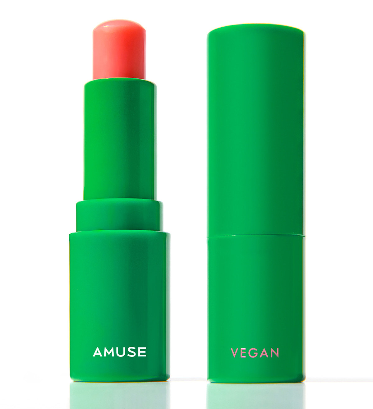 amuse vegan green口红绿色保湿透明韩国有色无色显白润唇护唇膏