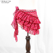 Belly dance hip towel new listing waist skirt Taiwan water sand three-layer ruffle crotch towel BLL107112