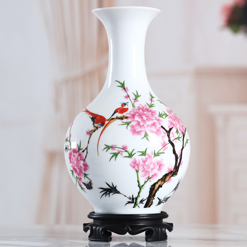 Furnishing articles household act the role ofing is tasted sitting room of I and contracted creative ceramic dry flower art flower arranging Chinese office desktop vase