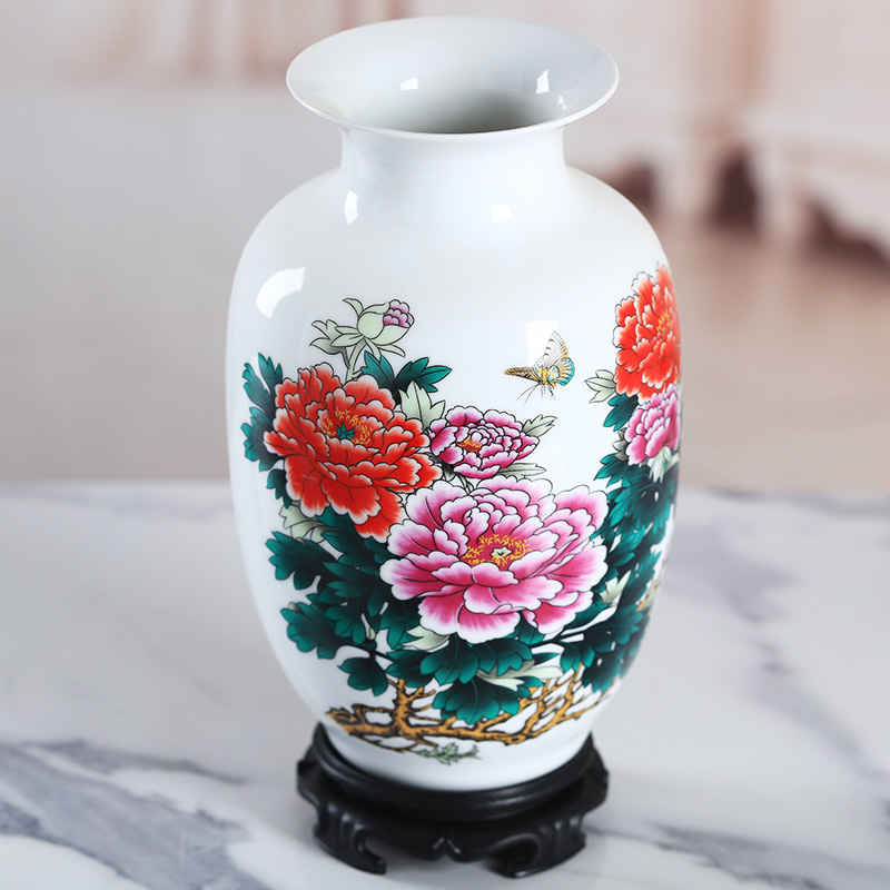 Furnishing articles household act the role ofing is tasted sitting room of I and contracted creative ceramic dry flower art flower arranging Chinese office desktop vase